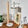 Geelong Table lamp Light wood, white, 1-light source