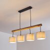 Adelboden Pendant Light Light wood, black, 4-light sources