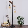 Aarhus Floor Lamp Dark wood, black, 2-light sources