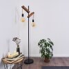 Aarhus Floor Lamp Dark wood, black, 2-light sources