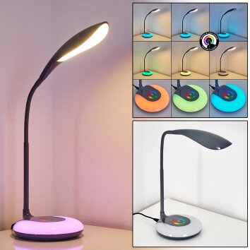 Paphos Table lamp LED black, 1-light source, Colour changer