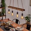 Aarhus Pendant Light Dark wood, black, 4-light sources