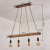 Aarhus Pendant Light Dark wood, black, 4-light sources