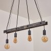 Aarhus Pendant Light Dark wood, black, 4-light sources