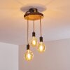 Garland Ceiling Light Dark wood, black, 3-light sources