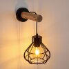 Gainesville Wall Light Light wood, black, 1-light source