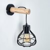 Gainesville Wall Light Light wood, black, 1-light source