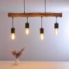 Ajaccio Pendant Light Dark wood, black, 4-light sources