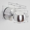 Florenz bathroom light LED aluminium, 2-light sources