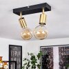 Tulia Ceiling Light black, 2-light sources