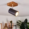 Zuoz Ceiling Light Light wood, 1-light source