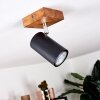 Zuoz Ceiling Light Light wood, 1-light source
