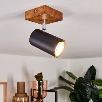 Zuoz Ceiling Light Light wood, 1-light source
