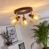 Pipisu Ceiling Light gold, brass, black, 3-light sources