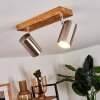 Zuoz Ceiling Light Light wood, 2-light sources