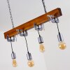 Hautahi Pendant Light Dark wood, black, 4-light sources