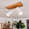 Zuoz Ceiling Light Light wood, 2-light sources