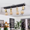 Tulla Ceiling Light brass, black, 4-light sources