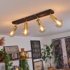 Tulla Ceiling Light brass, black, 4-light sources
