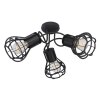 Globo CLASTRA Ceiling Light black, 3-light sources