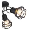 Globo CLASTRA Ceiling Light black, 3-light sources