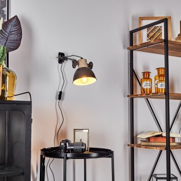 Orny Wall Light brown, Light wood, 1-light source