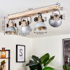 Orny Ceiling Light Light wood, silver, 4-light sources
