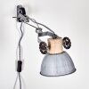 Orny Wall Light Light wood, silver, 1-light source
