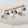 Orny Ceiling Light Light wood, silver, 3-light sources