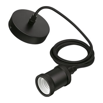 Philips Cord Pendant Light black, 1-light source