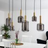 Maliali Pendant Light gold, brass, black, 6-light sources