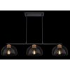 Globo VITIANO Pendant Light brown, black, 3-light sources