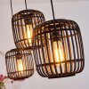 Mongolei Pendant Light black, 3-light sources