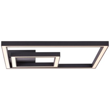 Brilliant Quon Ceiling Light LED black, white, 1-light source