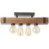 Brilliant Woodhill Ceiling Light Dark wood, black, 4-light sources
