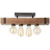 Brilliant Woodhill Ceiling Light Dark wood, black, 4-light sources