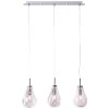 Brilliant Living Drops Pendant Light chrome, 3-light sources