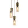 Globo ANNIKA Pendant Light brass, 3-light sources