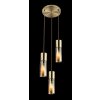 Globo ANNIKA Pendant Light brass, 3-light sources