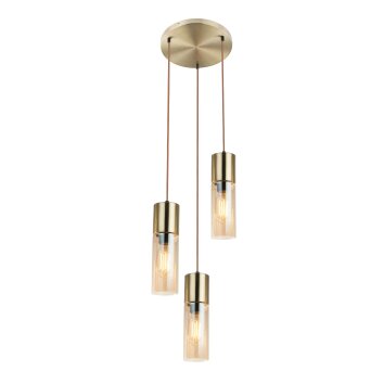 Globo ANNIKA Pendant Light brass, 3-light sources