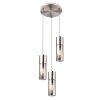 Globo ANNIKA Pendant Light matt nickel, 3-light sources