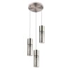 Globo ANNIKA Pendant Light matt nickel, 3-light sources