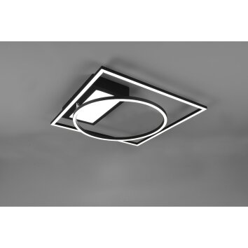 Trio Downey Ceiling Light LED black, 1-light source, Remote control