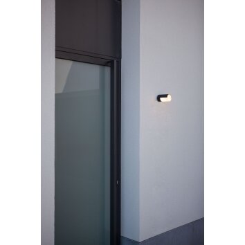 Lutec CYRA Outdoor Wall Light LED black, 1-light source