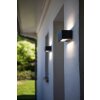 Lutec GEMINI Outdoor Wall Light LED black, 2-light sources