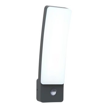 Lutec KIRA Outdoor Wall Light LED anthracite, 1-light source, Motion sensor