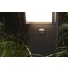 Lutec QUBO path light LED anthracite, 1-light source, Motion sensor