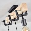 Hautahi Pendant Light Light wood, black, 3-light sources