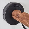 Imana Wall Light Dark wood, black, 1-light source