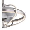 Globo Ventmatt ceiling fan LED matt nickel, 1-light source, Remote control